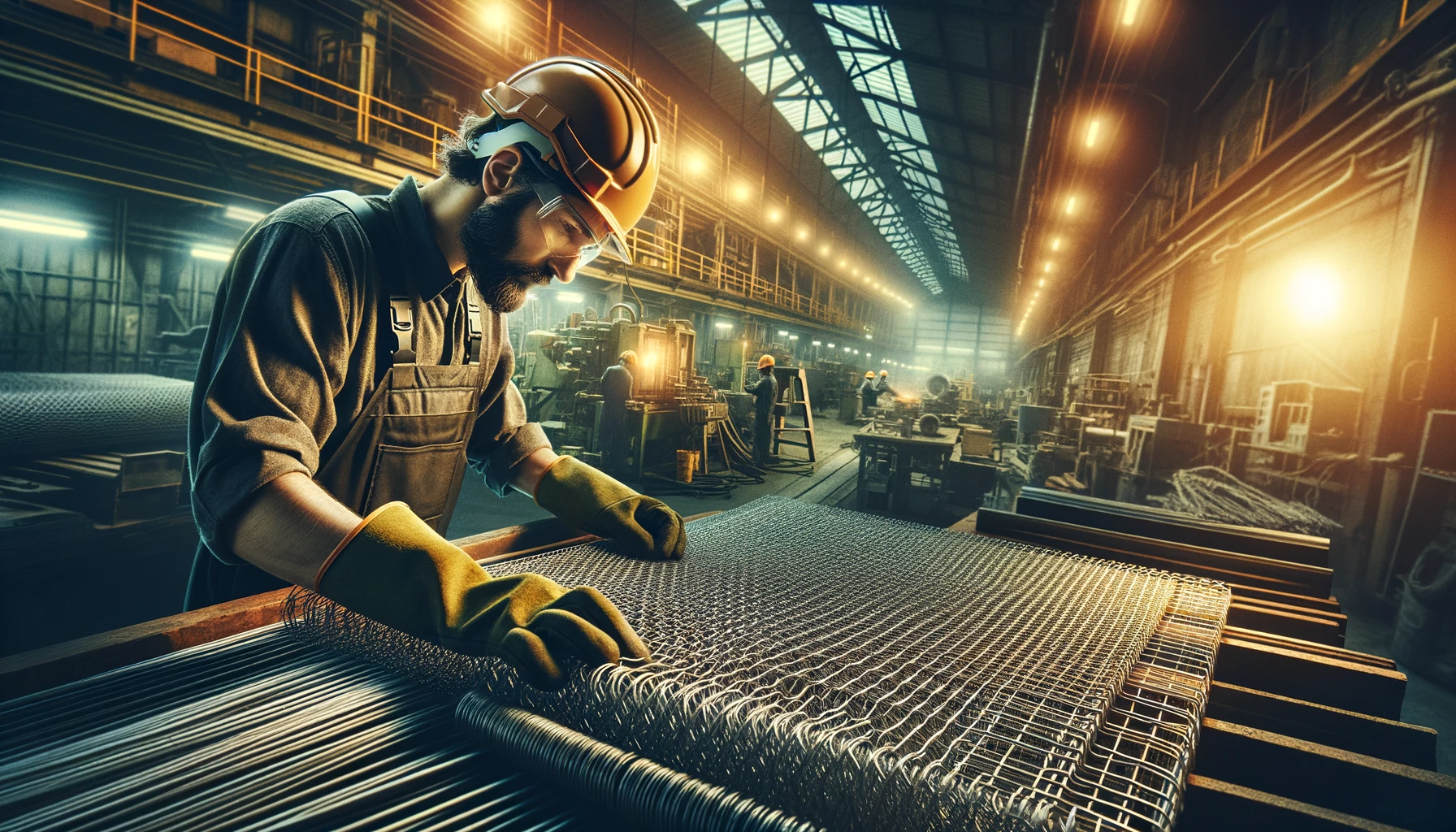 бот для производства металлических строительных сеток