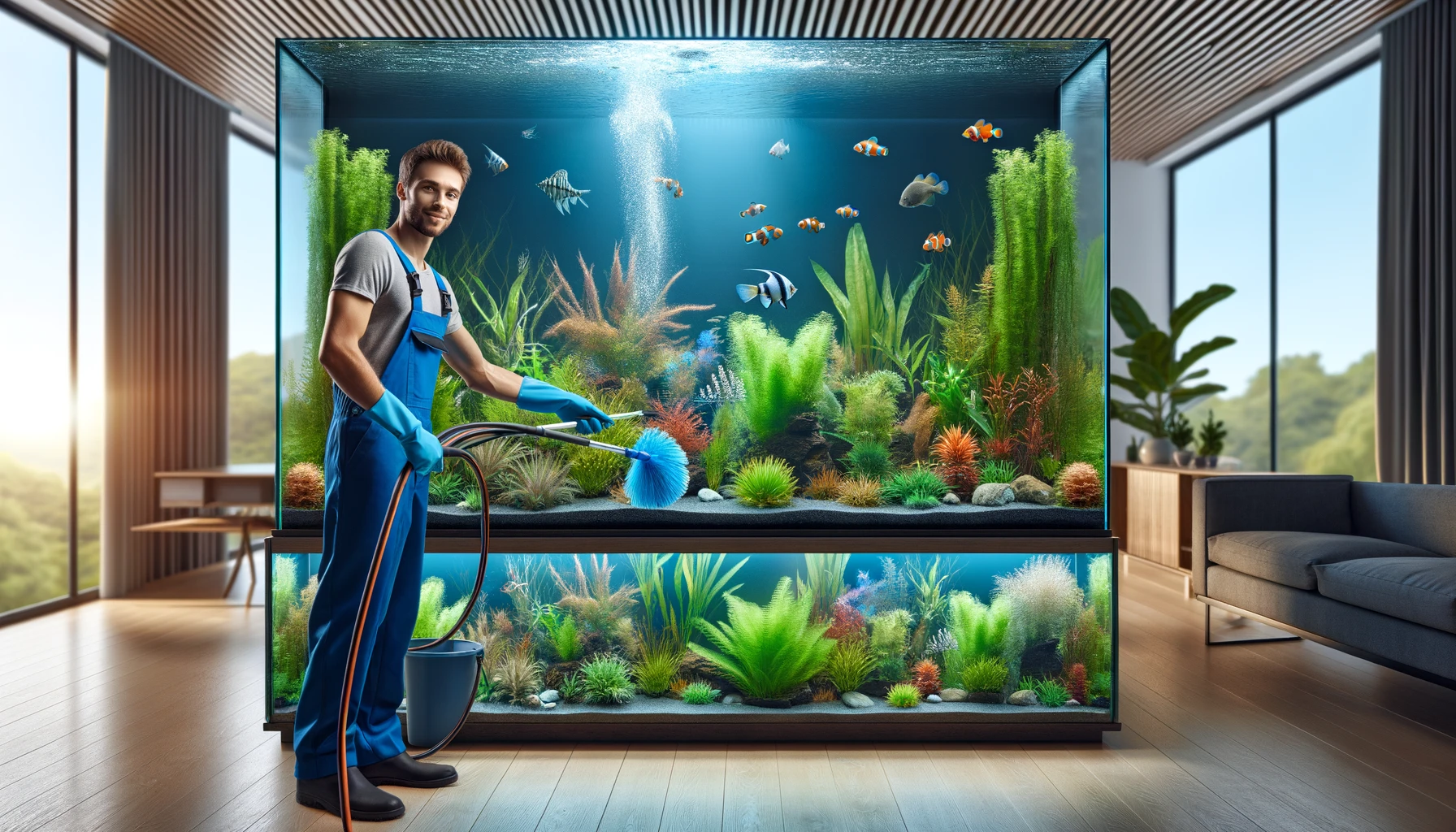 бот для изготовления и обслуживания аквариумов