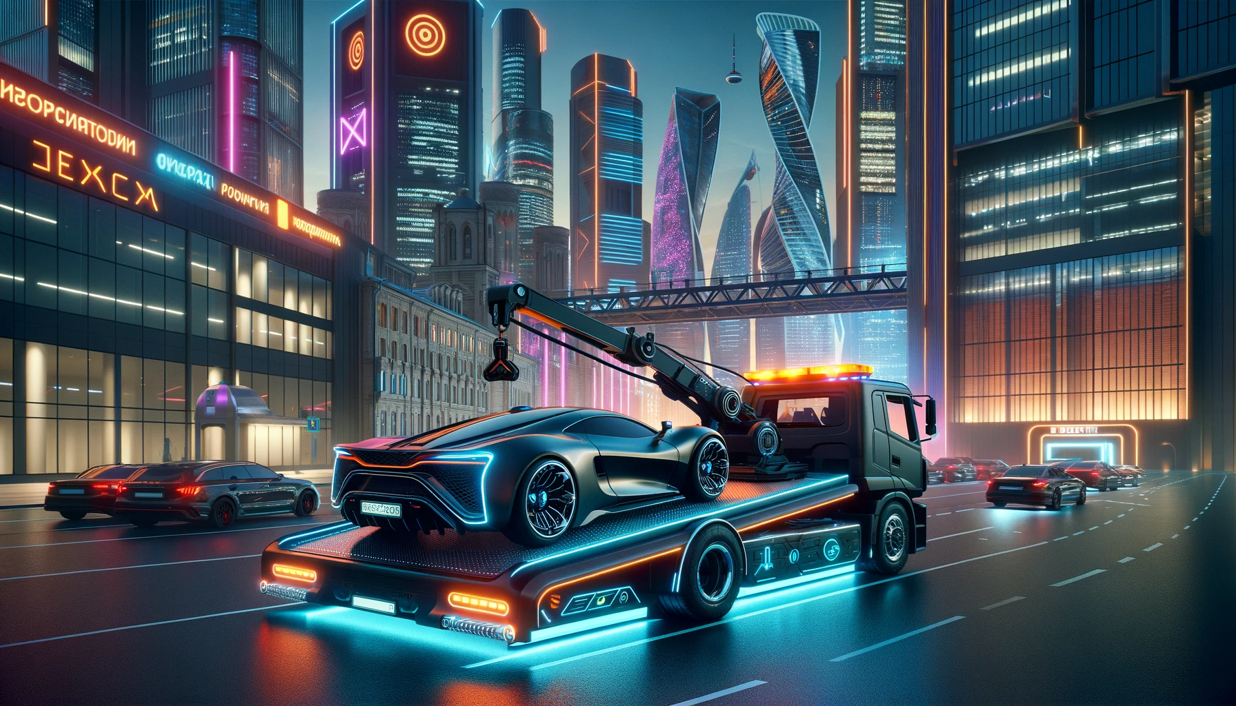 бот для эвакуации автомобилей и эвакуатора